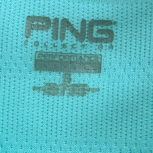 Ping Performance Short Sleeve Seafoam Green Golf Polo Size Small - Picture 8 of 10